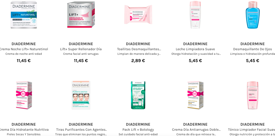 Druni Diadermine Products